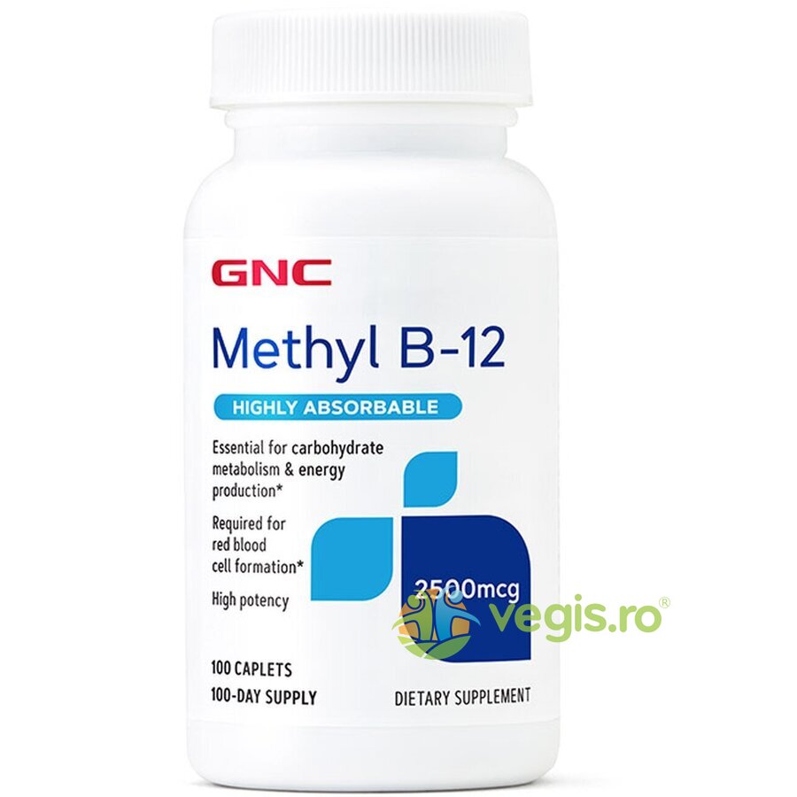 Oferte la Methyl B-12 (Vitamina B-12 Metilcobalamina) 2500mcg 100tb