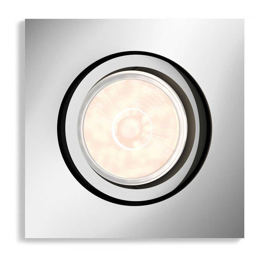 Oferte la Spot patrat incastrat Philips Donegal, crom mat, 1 x 5.5 W, 90 X 90 mm