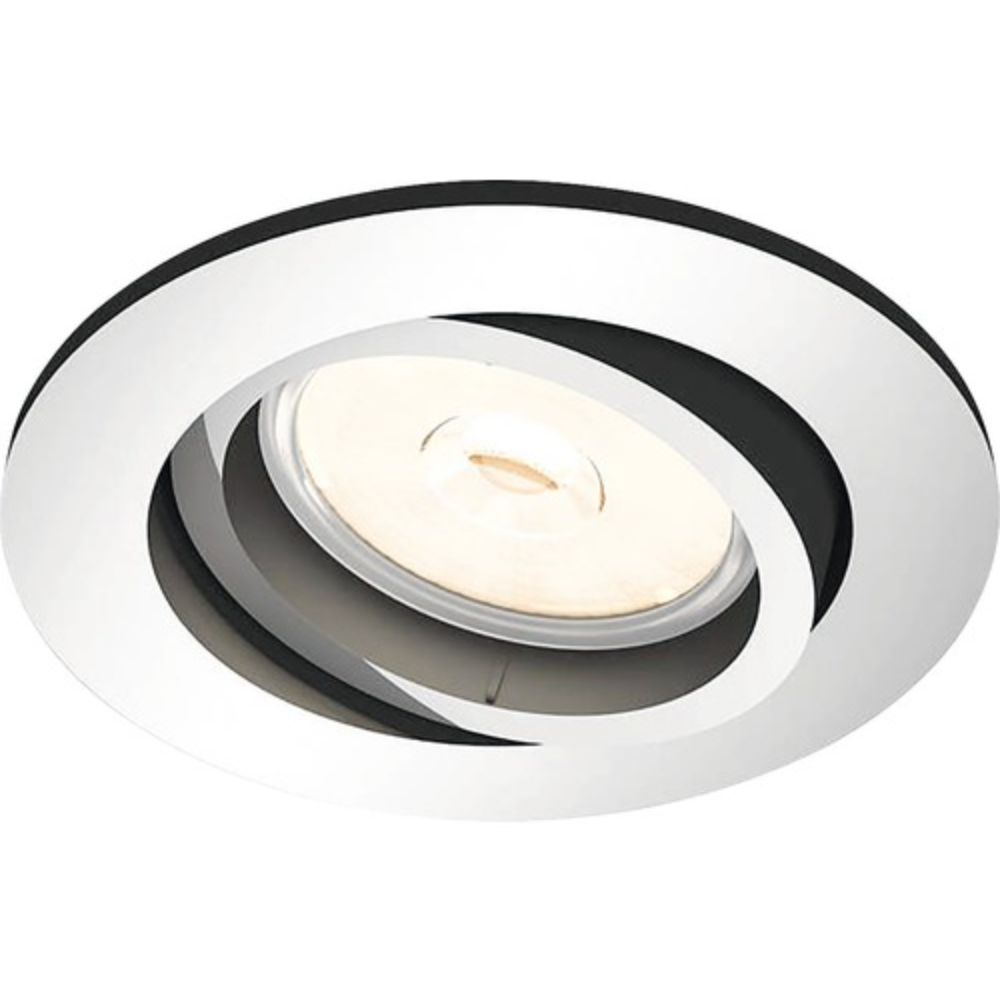 Oferte la Spot rotund incastrat Philips Donegal, crom, 5,5 W, D 9 cm