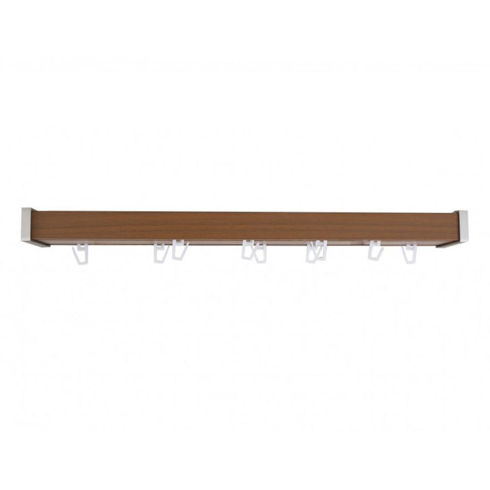 Oferte la Sina aluminiu, cires, latime 5.5 cm, lungime 200 cm, accesorii incluse