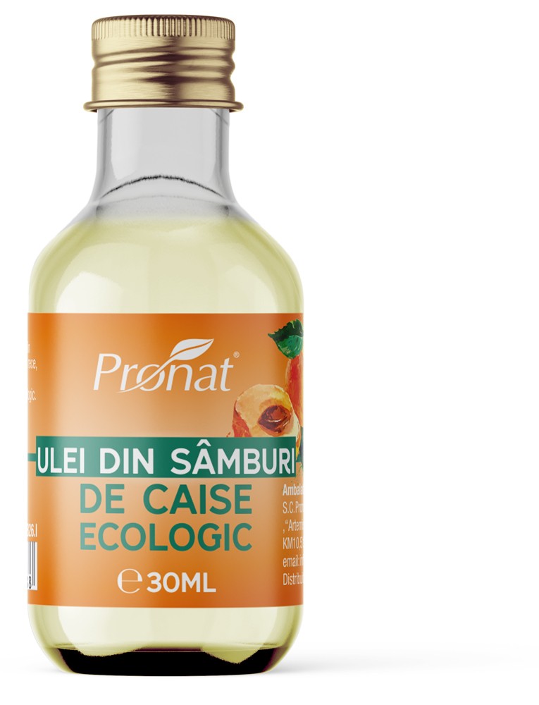 Oferte la Ulei bio din samburi de caise, 30ml Pronat