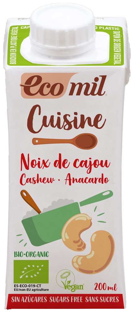 Oferte la Crema vegetala bio pentru gatit din caju, 200ml Ecomil Cuisine