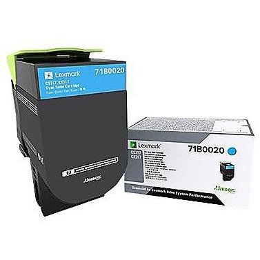 Oferte la LEXMARK 71B0020 CYAN TONER CARTRIDGE