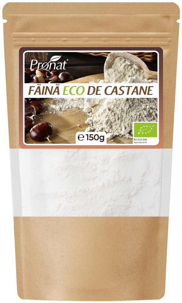 Oferte la Faina bio de castane, 150g Pronat