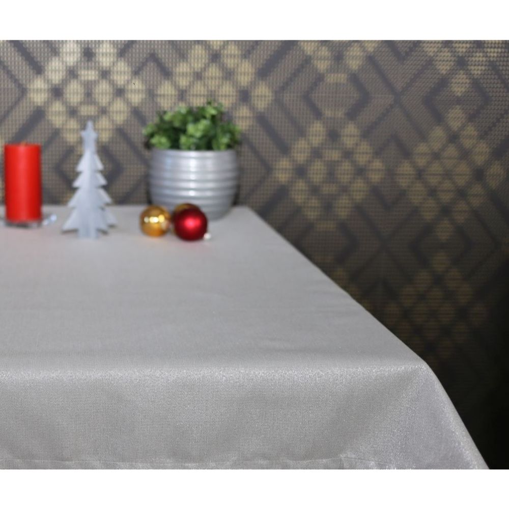 Oferte la Fata de masa, Rovitex, poliester, argintiu, 140 x 240 cm