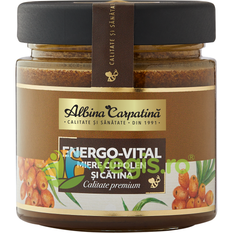 Oferte la Energo-Vital Miere cu Polen si Catina 270g