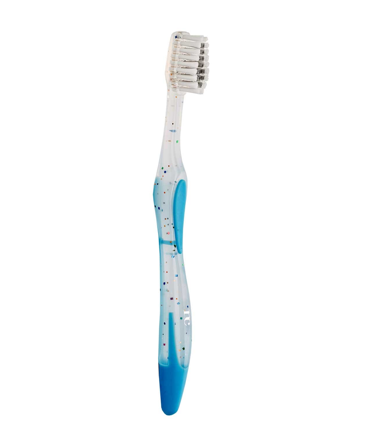 Periuța de dinți manuală pentru copii de la primul dințișor, cu peri super-soft cu argint NovaCare, cu mâner bleu