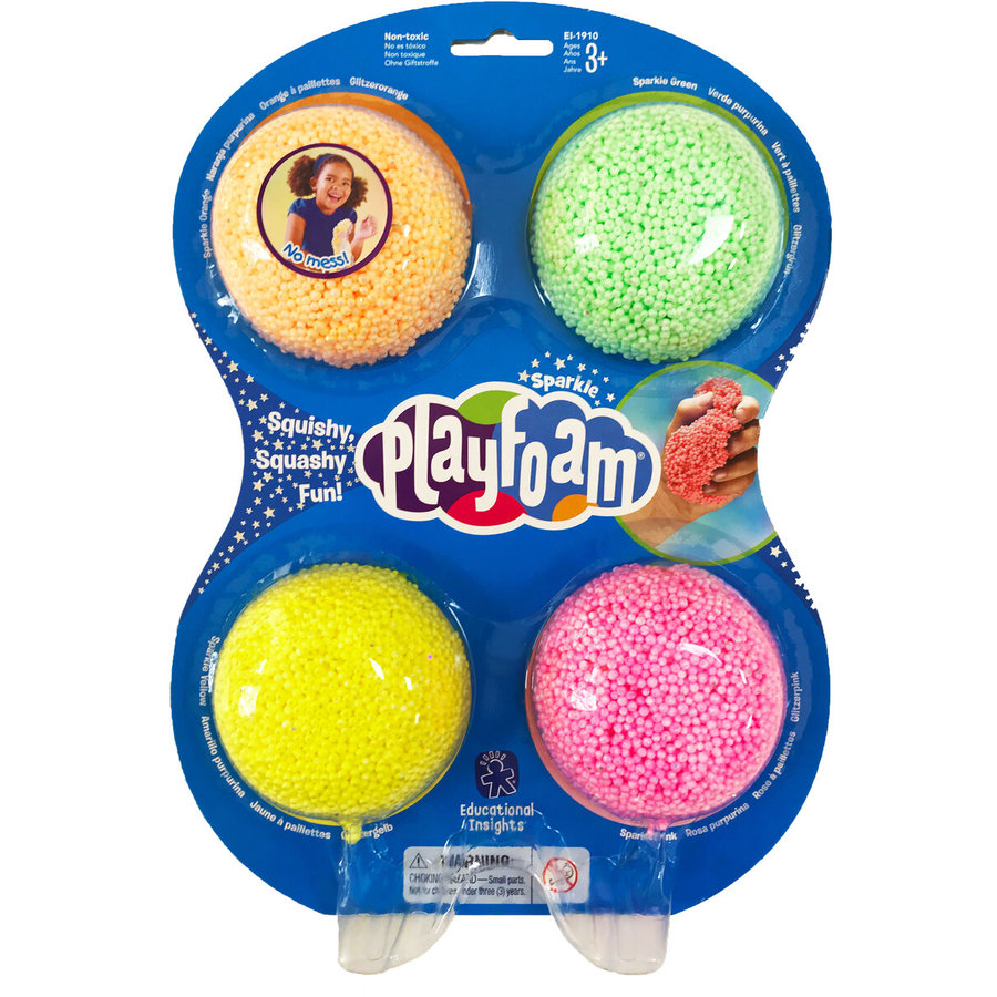 Oferte la Spuma de modelat cu sclipici Playfoam Set 4 culori
