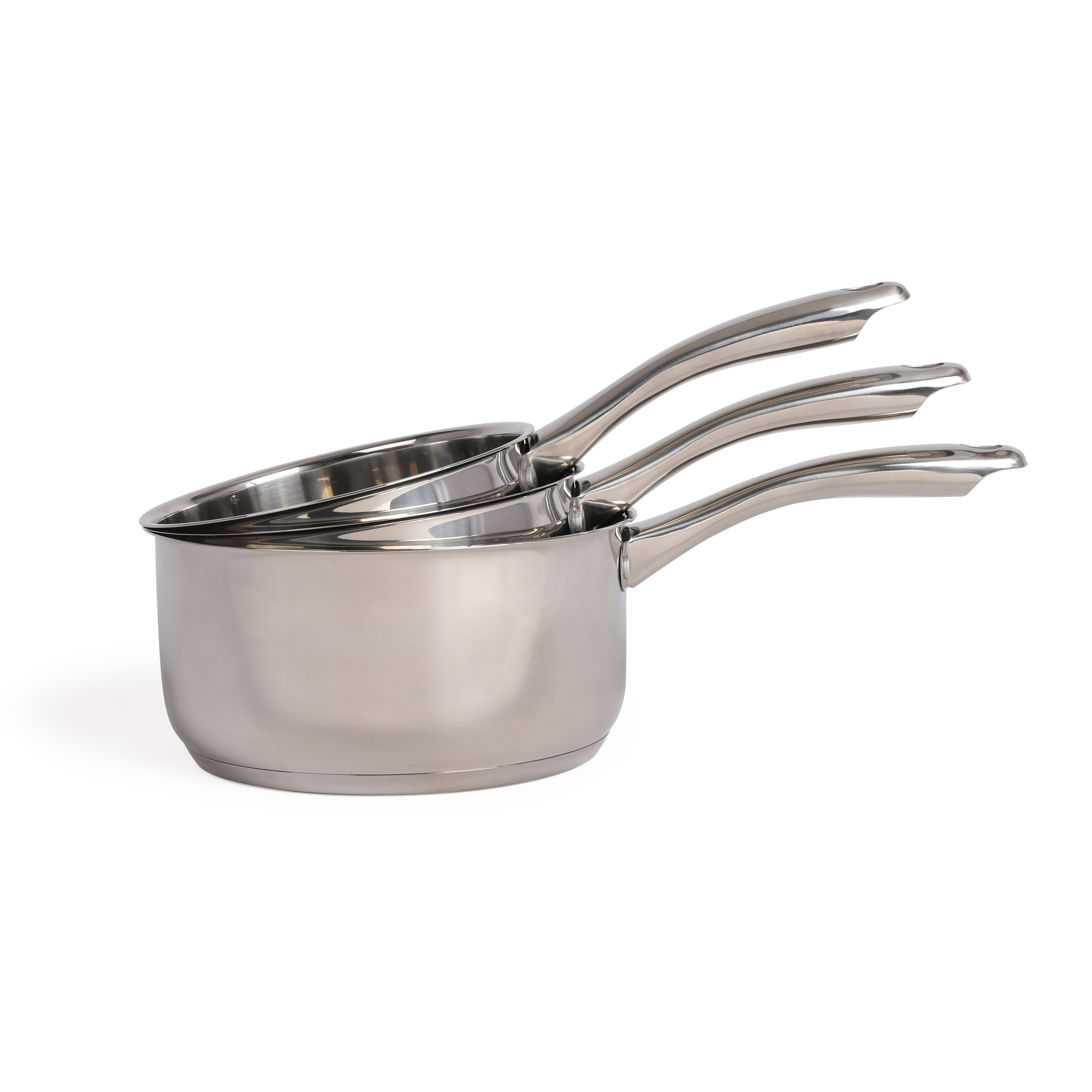 Oferte la Set 3 Cratite captuseala din Inox Livoo MEP135, diametru 16, 18 si 20 cm