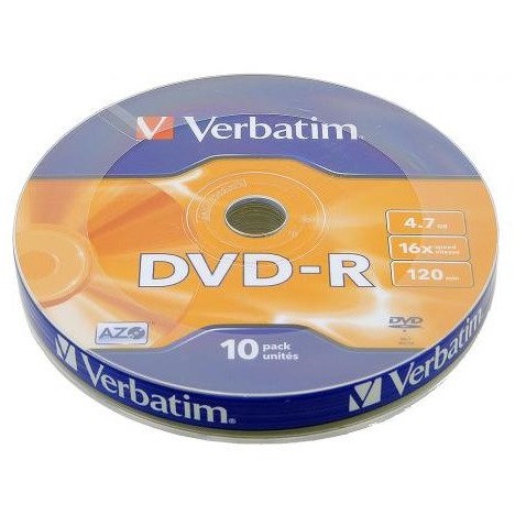 Oferte la DVD-R Verbatim 10 bucati, 16x, 4.7GB