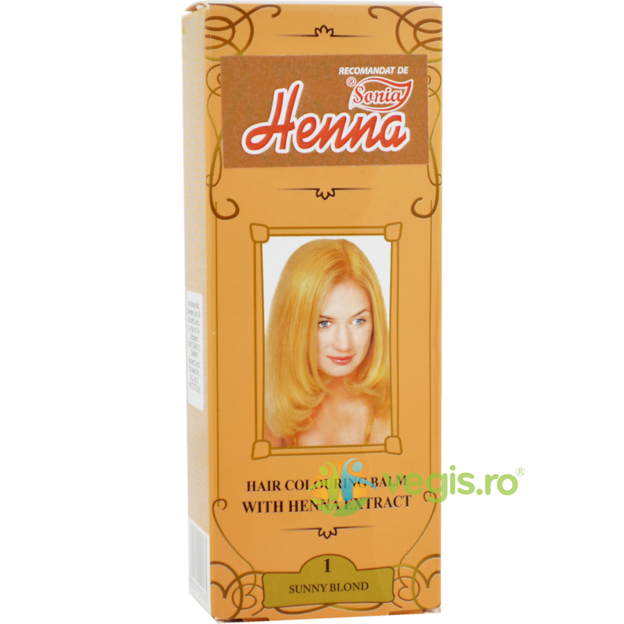 Oferte la Balsam Colorant pentru Par cu Henna nr.1 Blond Auriu 75g