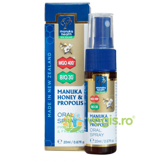 Oferte la Spray Oral cu Miere de Manuka (MGO 400+) și Propolis 20ml