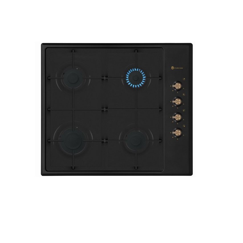 Oferte la Plita incorporabila Dolce Vita PDV60 Nero gaz 4 arzatoare Aprindere electrica Negru
