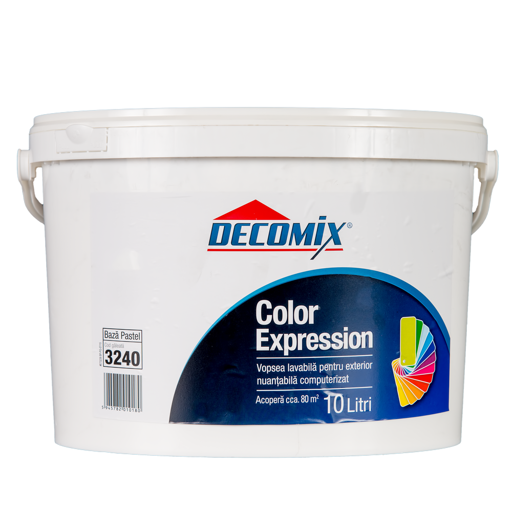 Oferte la Vopsea lavabila exterior Decomix Color Expression, Baza Pastel, 10 l