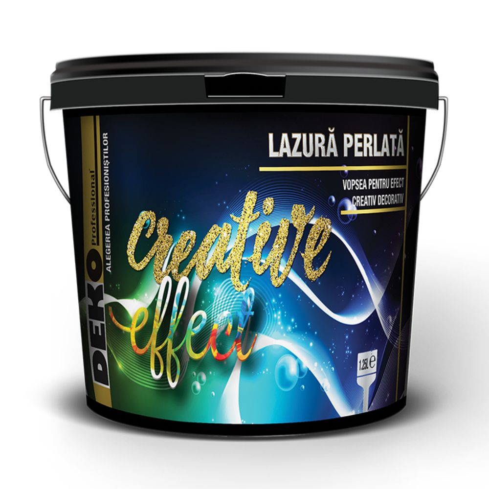 Oferte la Vopsea decorativa cu efect lazura perlata silver, Deko Creative Effect, 1.25 L