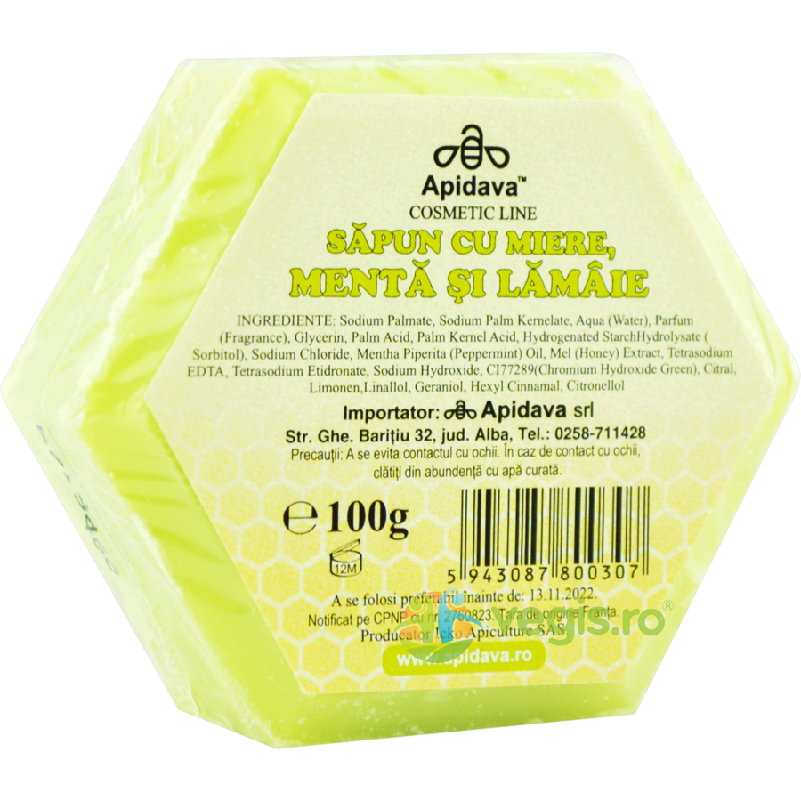 Oferte la Sapun cu Miere, Menta si Lamaie 100g