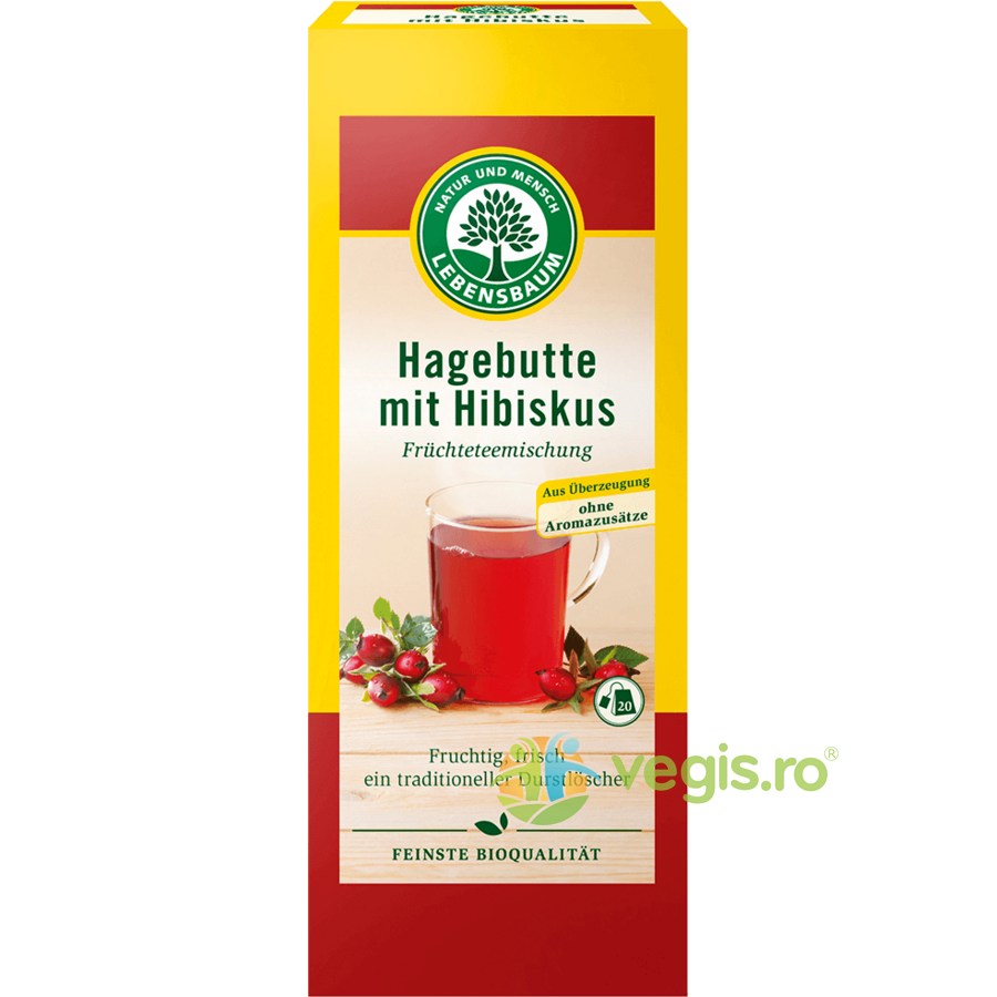 Oferte la Ceai de Macese si Hibiscus Ecologic/Bio 20 plicuri - 50g