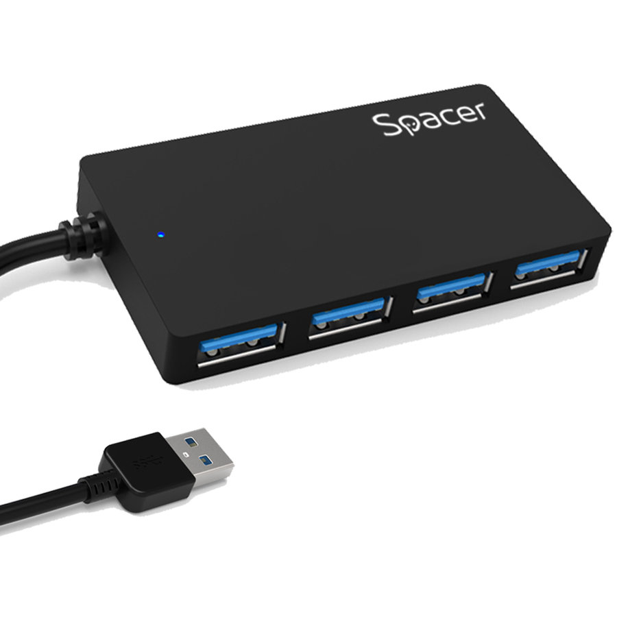 Oferte la Hub USB SPH-332 4x USB 3.0 conectare prin USB 3.0 Negru