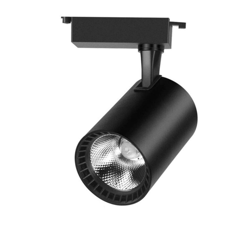 Oferte la Spot LED Techstar® Tracklights, Pentru Sina RailRacks Monofazata Tip L, 10w, 3000k Lumina Calda, Iluminat Directionabil, Corp Aluminiu Negru