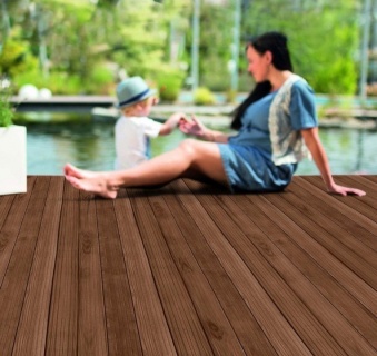 Oferte la Podele terasa (decking)  frasin thermo  riflat  3000-3700x100x21mm