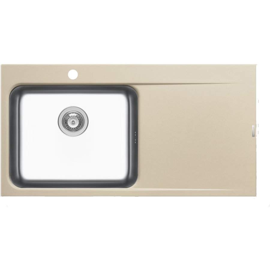 Oferte la Chiuveta bucatarie granit si inox PYRROS 100x52 1B 1D ST Mocha