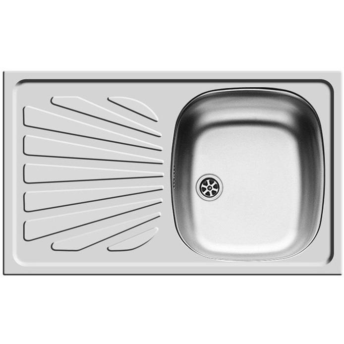 Oferte la Chiuveta de bucatarie CRETA 755*480, 1B1D, DR, Smooth, 1TH, 1*60mm