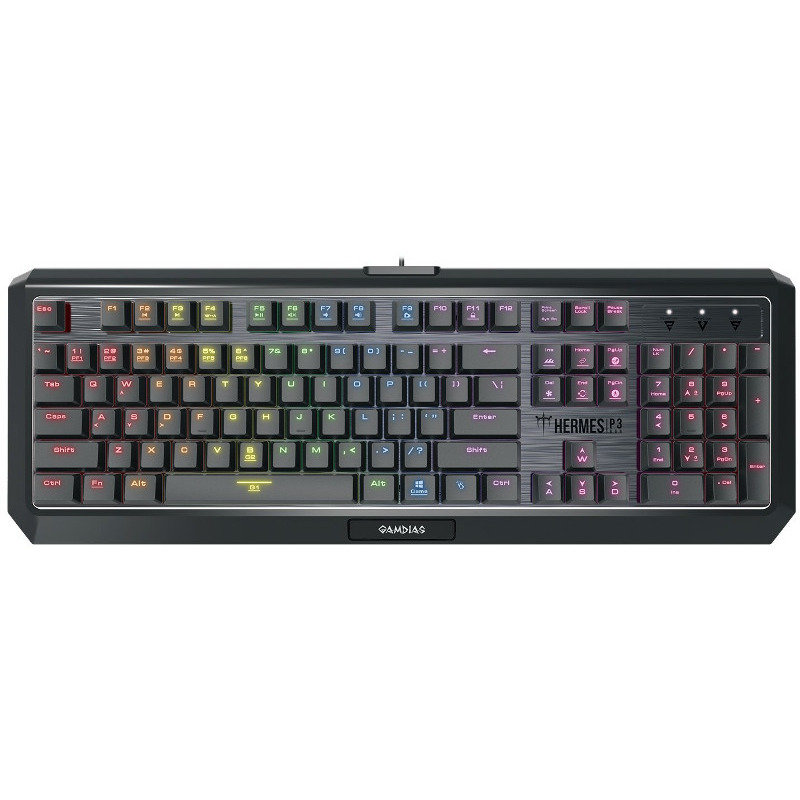 Oferte la Tastatura gaming Hermes P3 Iluminare RGB Mecanica Negru
