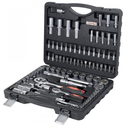Oferte la Trusa profesionala chei tubulare RIBITECH 94 piese crom vanadiu