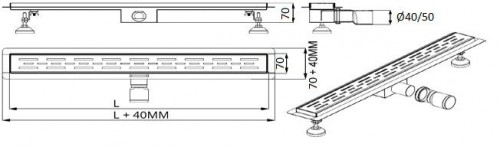 Oferte la Rigola Grila din inox Everpro 900x70 VEN-S907A ( stoc bucegi )