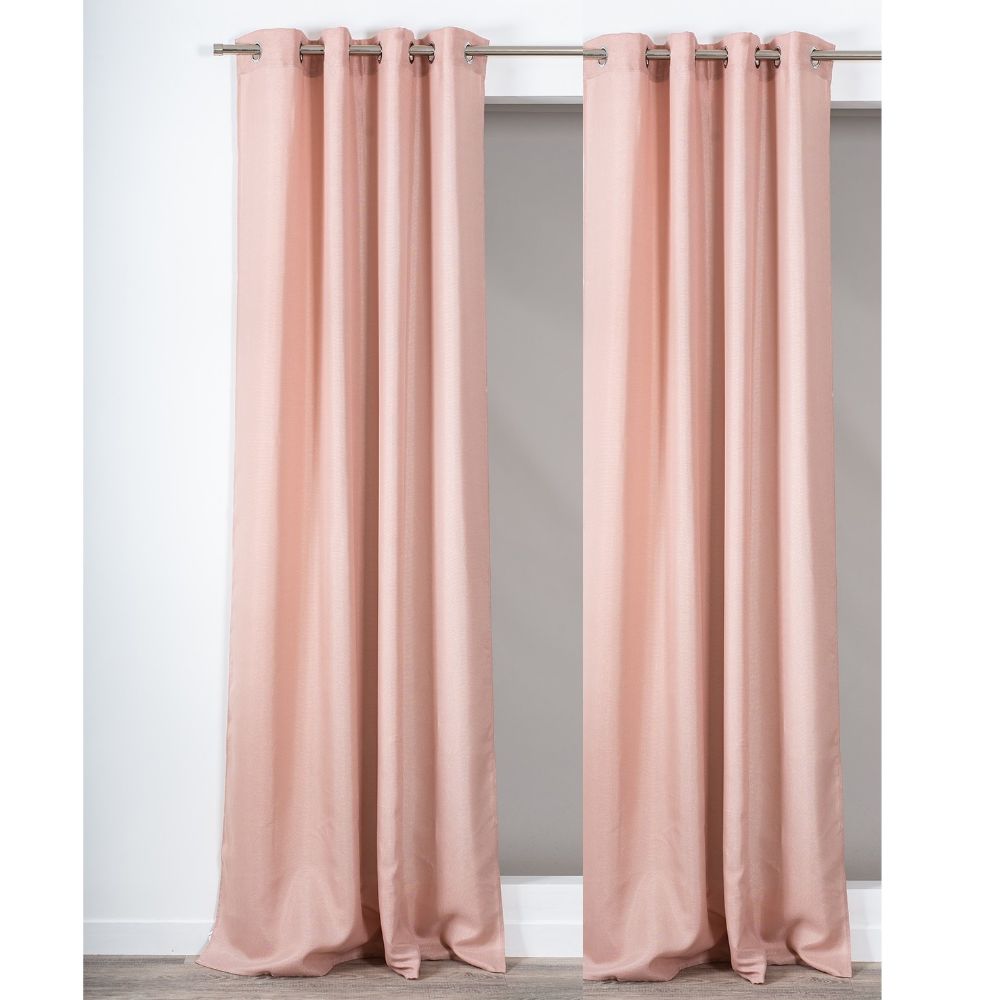 Oferte la Draperie Precieux 57187, 100% poliester, roz  pudrat, 140 x 260 cm