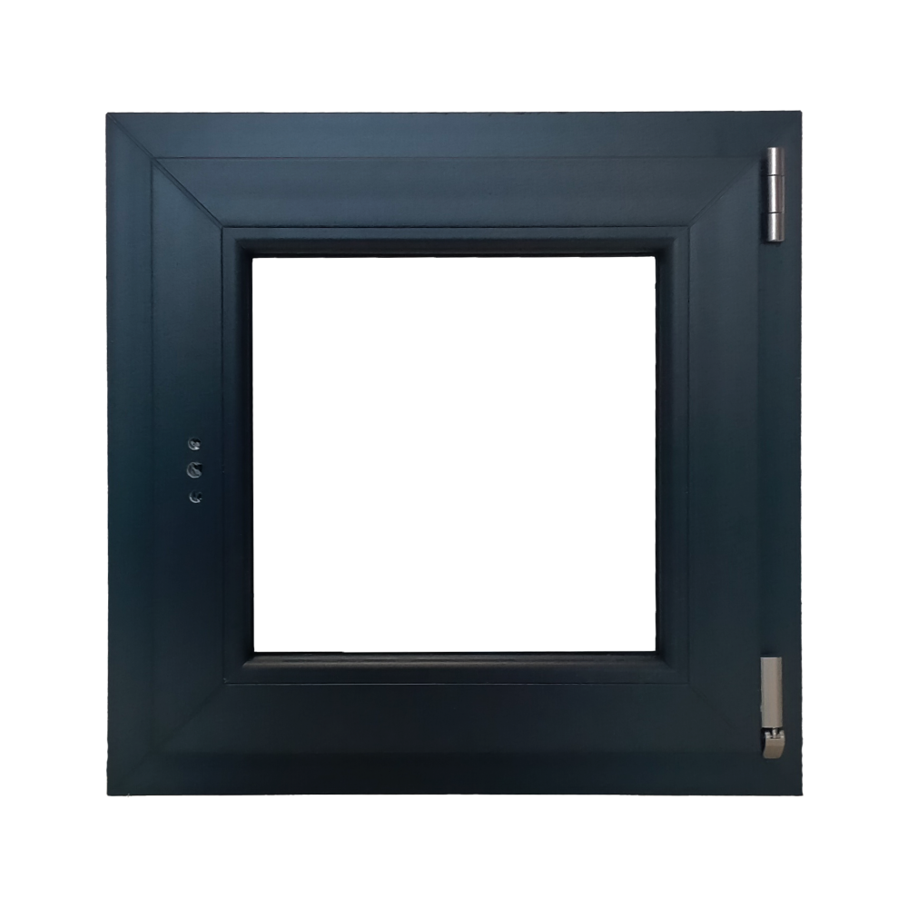 Oferte la Fereastra PVC Aluplast, 5 camere, gri antracit, 56 x 56 cm, deschidere oscilobatanta / dreapta