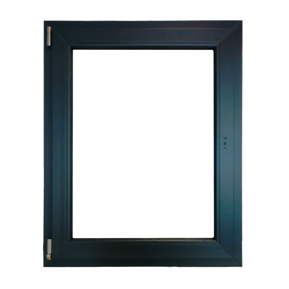 Oferte la Fereastra PVC Aluplast, 5 camere, deschidere stanga oscilobatant, gri antracit, 80 x 100 cm