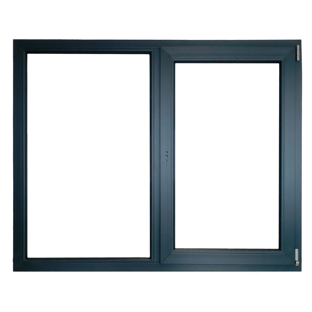 Oferte la Fereastra PVC Aluplast, 5 camere, deschidere dreapta oscilobatant, gri antracit, 146 x 116 cm