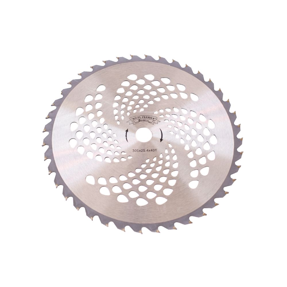 Oferte la Disc motocositoare, Micul Fermier, gauri de ventilatie, 40 de dinti vidia, 300 x 25.4 mm