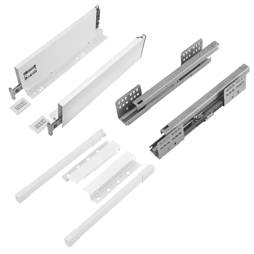 Oferte la Sistem pentru sertar Teko Slim, alb, 40 kg, 350 mm, inaltime 167 mm