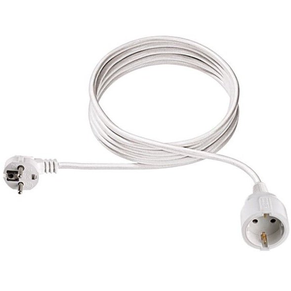 Oferte la Cordon Prelungitor cu fisa si priza tip Schuko 1 priza 10m White