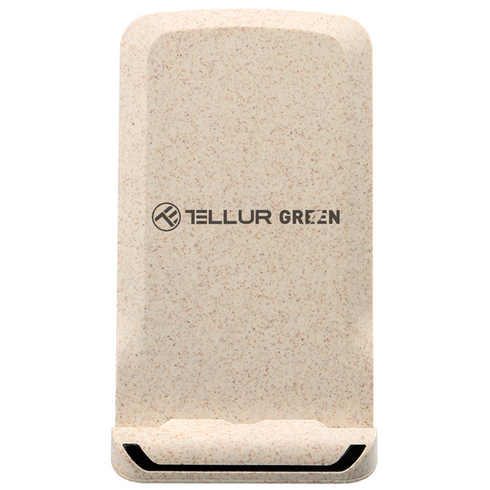 Oferte la Incarcator Wireless Green certificat Qi 15W Pliabil Crem