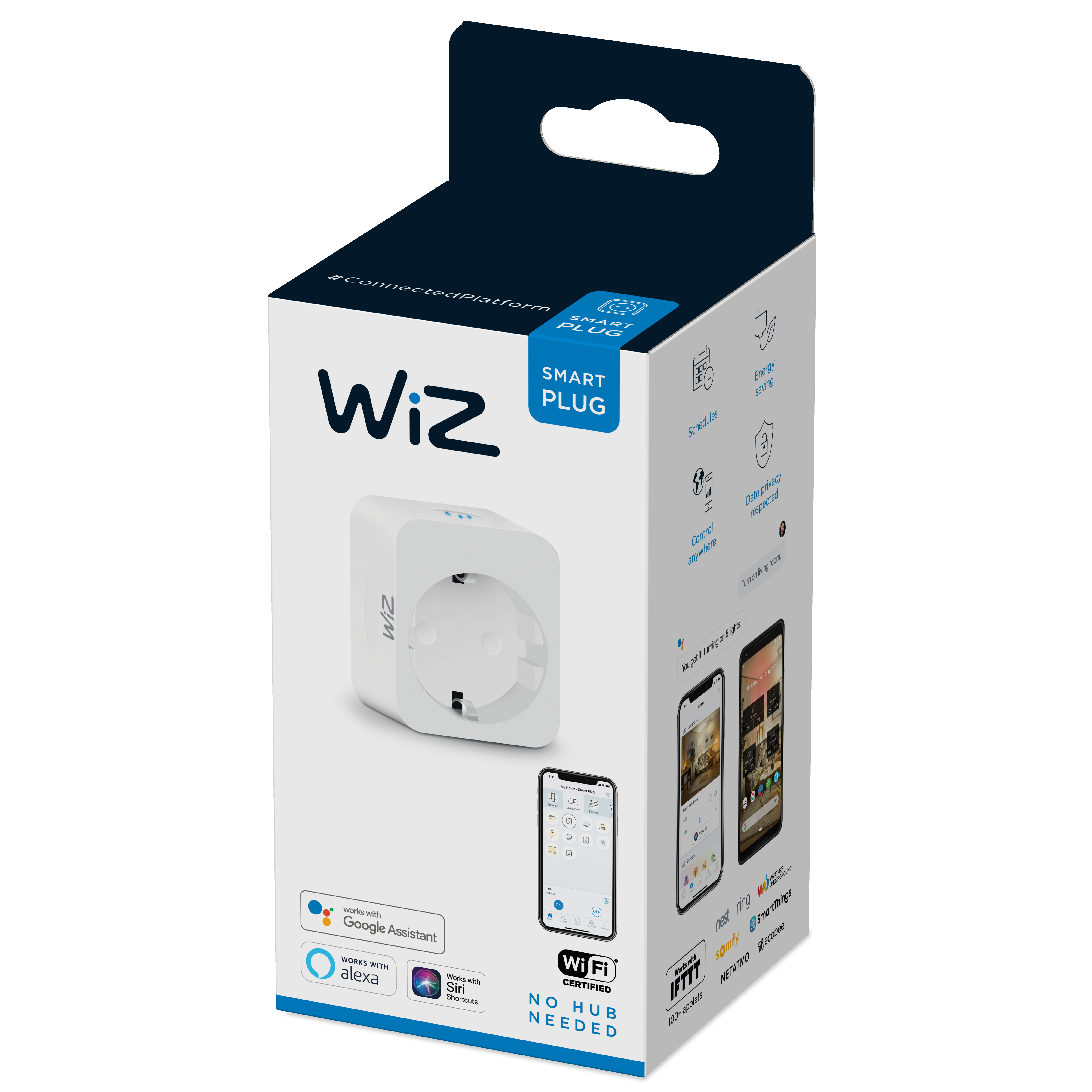 Oferte la Priza inteligenta cu Wifi Wiz Connected Light, programabil, alb, 5.9 cm