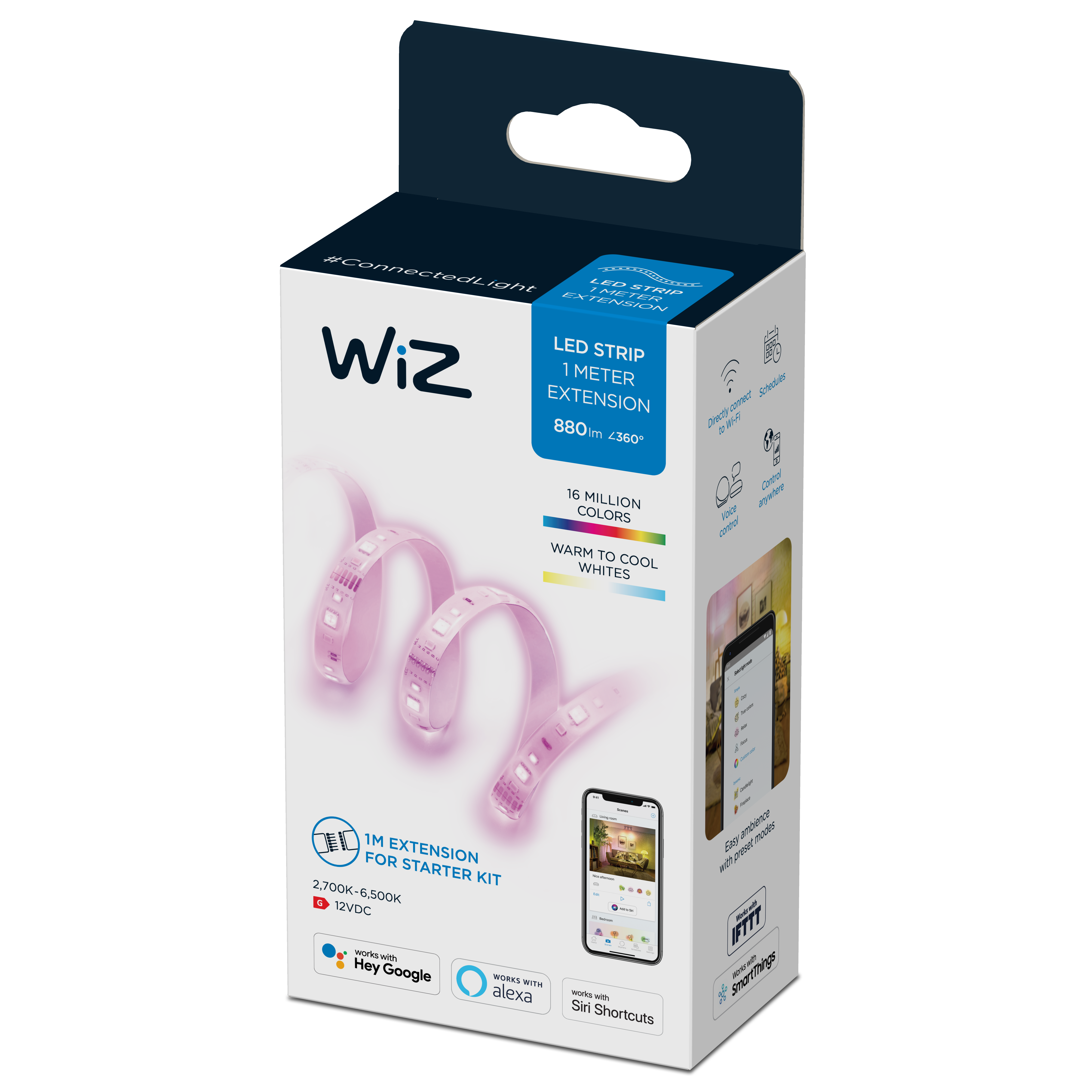Oferte la Banda LED Wiz Connected Light, extensie, 20 W, 880lm, multicolor, 1 m