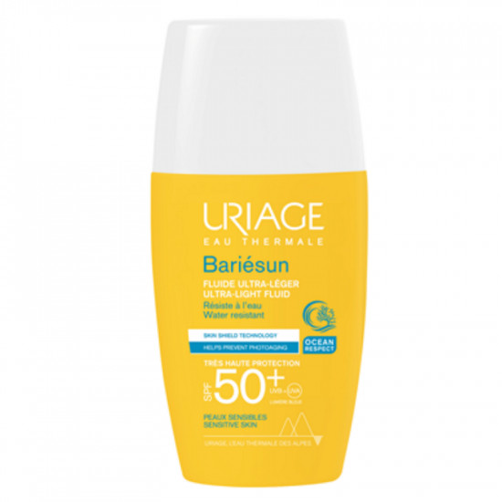Oferte la Fluid ultra lejer pentru protectie solara cu SPF 50+ Uriage Bariesun, 30 ml