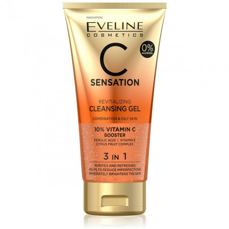 Oferte la Gel Revitalizant Curatare Ten Eveline Cosmetics 3 in 1 C Sensation (Gramaj: 150 ml, Concentratie: Gel de curatare)