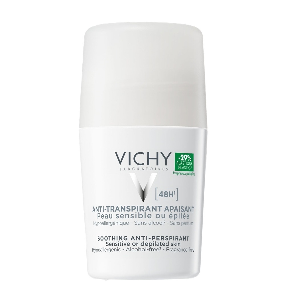 Oferte la Vichy Deodorant roll-on pentru piele sensibila fara parfum (Concentratie: Roll-On, Gramaj: 50 ml)