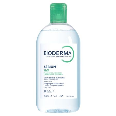 Oferte la Solutie micelara ten mixt si gras H2O Sebium Bioderma (Gramaj: 500 ml, Concentratie: Solutie micelara)