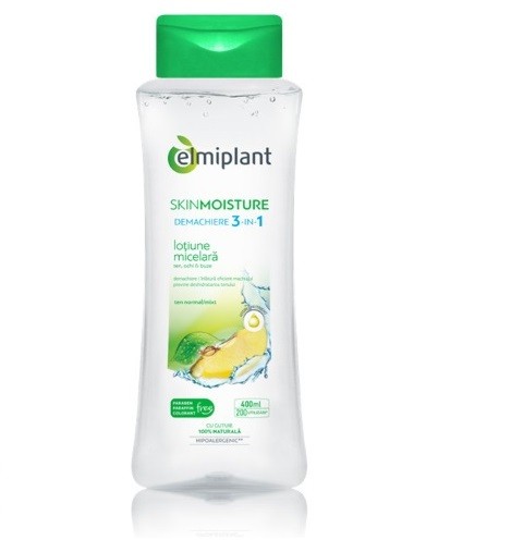 Oferte la Lotiune micelara Ten normal si mixt Skin Moisture Elmiplant (Gramaj: 400 ml, Concentratie: Lotiune micelara)