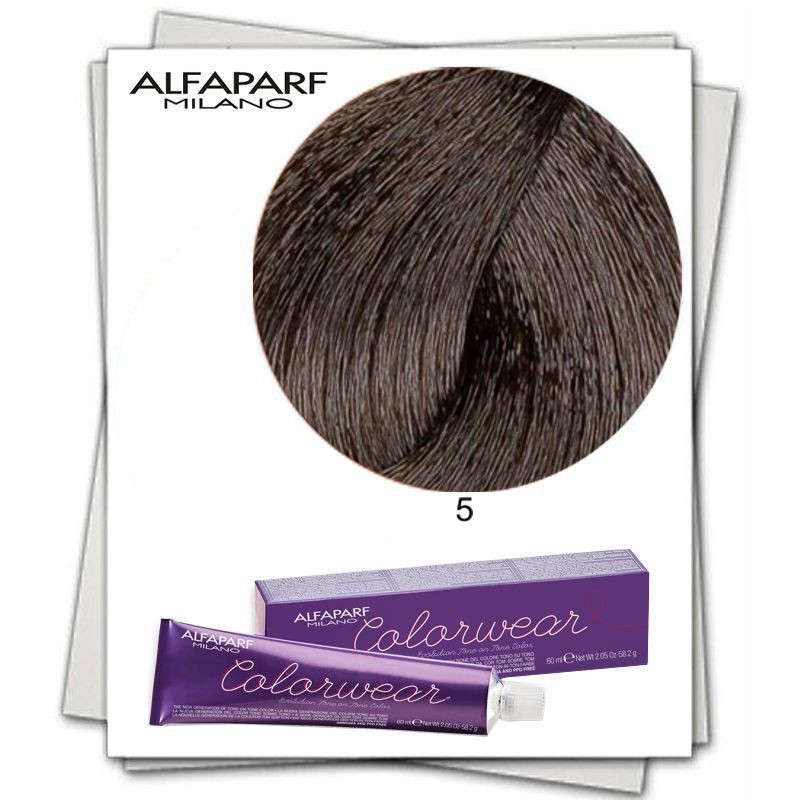 Oferte la Vopsea Fara Amoniac Alfaparf Milano Color Wear (Concentratie: Vopsea permanenta, Gramaj: 60 ml, Culoare vopsea: 5 Castano Chiaro)