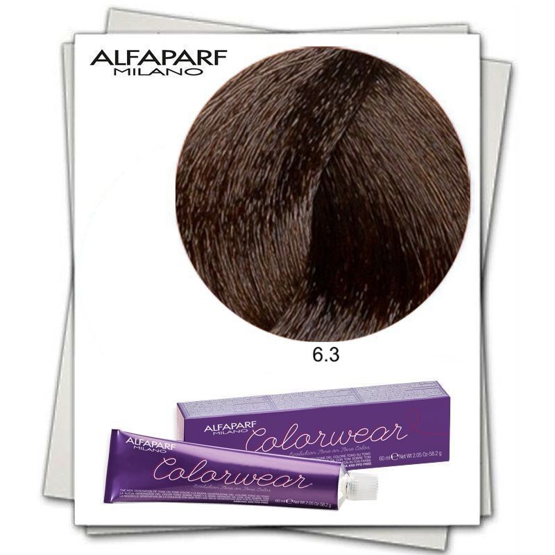 Oferte la Vopsea Fara Amoniac Alfaparf Milano Color Wear (Concentratie: Vopsea permanenta, Gramaj: 60 ml, Culoare vopsea: 6.3 Biondo Scuro Dorato)