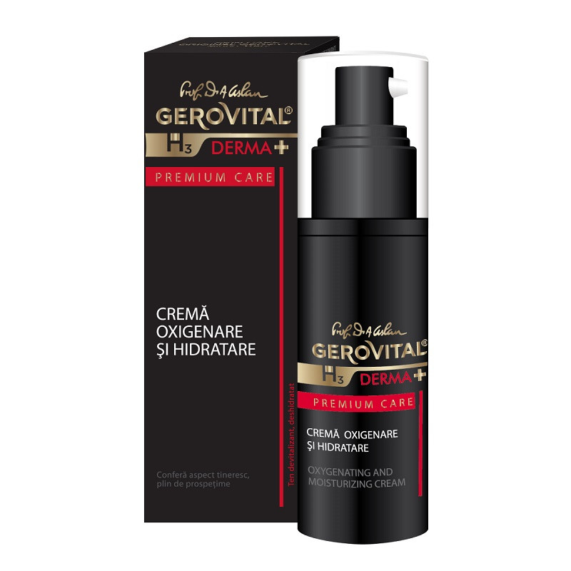 Oferte la Crema oxigenare si hidratare Gerovital H3 Derma+ Premium Care (Concentratie: Crema pentru fata, Gramaj: 30 ml)