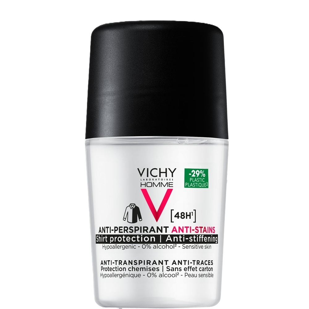 Oferte la Deodorant roll-on antiperspirant pentru barbati eficacitate 48h Vichy, 50 ml (Concentratie: Roll-On, Gramaj: 50 ml)