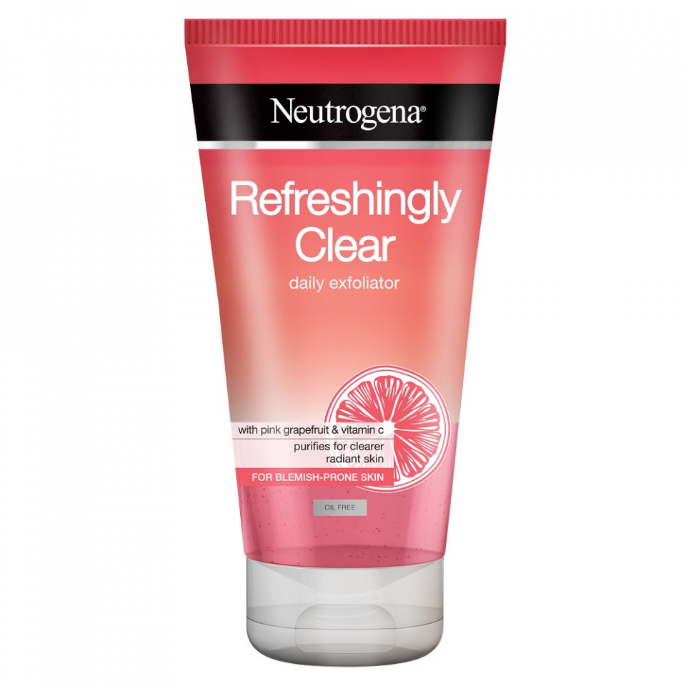 Oferte la Exfoliant gel-scrub pentru ten cu imperfectiuni Neutrogena Clear Refreshingly (Gramaj: 150 ml, Concentratie: Gel de curatare)