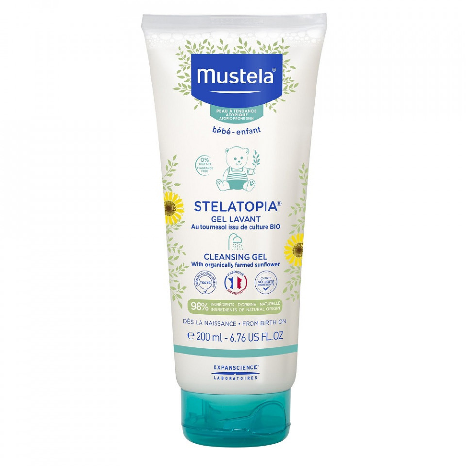 Oferte la Gel de curatare pentru piele atopica Stelatopia, Mustela (Concentratie: Gel de dus, Gramaj: 200 ml)